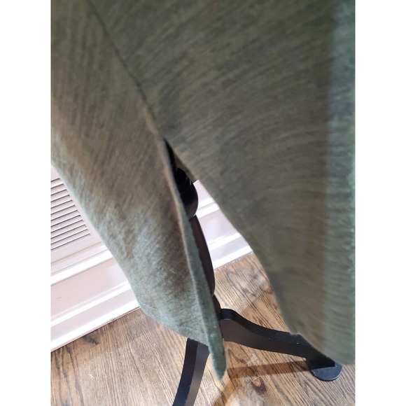 Banana Republic Women Green Polyester Round Neck Long Sleeve Knee Length Dress S - Picture 6 of 14